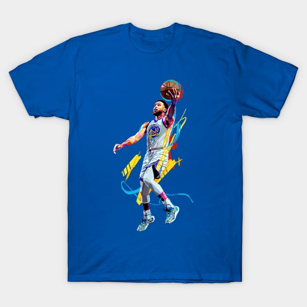 Stephen Curry lay up WPAP T-Shirt by awangwidyatama